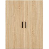  Visoka komoda hrasta sonome 69,5x34x180cm od konstruiranog drva Slike