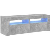 TV ormarić s LED svjetlima siva boja betona 120 x 35 x 40 cm | Eponuda.com