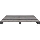  Za krevet od paleta od masivne borovine sivi 200 x 200 cm | shoptok.hr