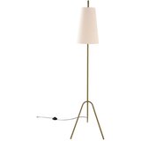Jotex Kaki zelena/kremno bela tekstilna stoječa svetilka z upogljivo konstrukcijo (višina 154 cm) Vivienne – | Shoptok.si