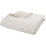 Catherine Lansfield Bež prošiven prekrivač 220x230 cm Stripe – | shoptok.hr