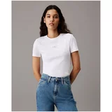 Calvin Klein Jeans Majice s kratkimi rokavi J20J223552YAF Bela