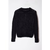 Trendyol Black Thin Transparent Knitwear Sweater | shoptok.hr