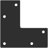 vidaXL Noge stolića za kavu stožastog oblika 4 kom crne 42-43 cm čelik | shoptok.hr