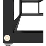 TV ormarić crni 140 x 40 x 40,5 cm od kaljenog stakla | shoptok.hr