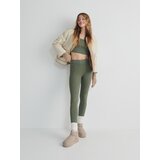 Reserved - Top dugih rukava s acid wash efektom - maslinasto | shoptok.hr