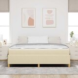  Krevetna konstrukcija Krema 180 x 200 cm tkanina | shoptok.hr