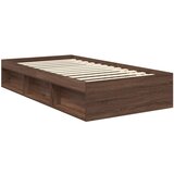  Okvir za krevet s uzglavljem Smeđi hrast 100 x 200 cm | shoptok.hr