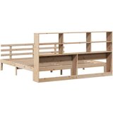 vidaXL Knjižna postelja brez vzmetnice 180x200 cm trdna borovina | Shoptok.si