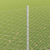  Heksagonalna ograda s stubom 25 x 1,5 m Pocinčani čelik Srebrna | shoptok.hr