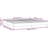  Okvir za krevet s oprugom tamnozeleni 200x200 cm baršunasti | shoptok.hr
