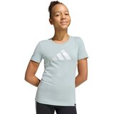 Adidas Funkcionalna majica pastelno zelena / bela | Shoptok.si
