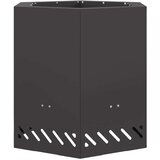 vidaXL Hladno valjano jeklo/Črna Hladno valjano jeklo 48 x 48 x 51 cm | Shoptok.si