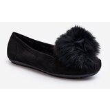 Kesi Women's loafers with fur black Novas | shoptok.hr