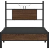  Okvir kreveta bez madraca smeđa boja hrasta 80x200 cm drveni | shoptok.hr