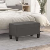 vidaXL Klop siva 70x35x41 cm umetno usnje | Shoptok.si