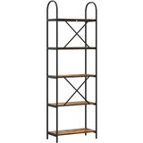 vidaXL Polica Dimljeni hrast 60 x 30 x 183 cm Konstruirano drvo | shoptok.hr