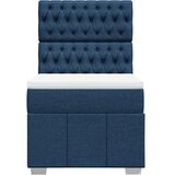  Krevet s oprugama i madracem plavi 90 x 200 cm od tkanine | shoptok.hr