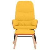  Stolica za ljuljanje od tkanine sa stolcem boja senfa | shoptok.hr