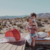 DockATot Zaščita pred soncem in mrčesu Deluxe+ Ginger Chambray | Shoptok.si
