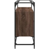  Komoda sa staklenom površinom boja hrasta 98x35x81 cm drvena | Eponuda.com
