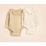 VAUVA Bobi na preklop za bebe dugih rukava sa volanima - Pesak / 6-9 mes | Eponuda.com