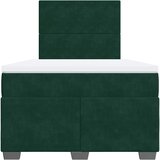  box spring s madracem tamnozeleni 120x190 cm baršunasti | shoptok.hr