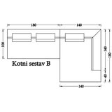 Klun sedežna garnitura kotni sestav KODDA v razlčnih barvah - tkanina ali usnje-Kotni sestav B-Usnje - rjava Cene