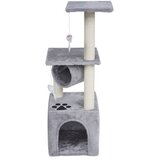 Rebel ANIMALS Grebalica za mačke sa kućicom i tunelom 92cm siva RA-1002 | Eponuda.com