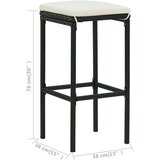  3-dijelni vrtni barski set s jastucima crni | shoptok.hr
