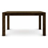  Hrastov stol 140 x 80 cm, braon brušen sa zlatnim efektom | shoptok.hr