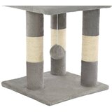  Penjalica za mačke sa stupovima za grebanje od sisala 65 cm siva | shoptok.hr