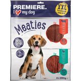 Premiere priboljšek za pse Meaties XXL govedina in raca 4x250 g | Shoptok.si