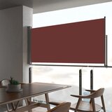 vidaXL Zložljiva stranska tenda za teraso 60x300 cm rjava | Shoptok.si
