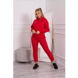 Kesi Insulated turtleneck and hood set in red | Shoptok.si