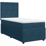 Box spring krevet s madracem tamnoplavi 100x200 cm baršunasti | shoptok.hr