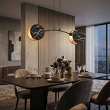  Visilica na sajli MOTIF 2xE27/15W/230V crna/zlatna | Eponuda.com