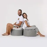 baštenski lazy bag - tabure Round/ siva