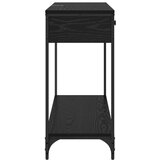  Konzolna stolica s ladicama Crni hrast 100 x 34,5 x 75 cm | shoptok.hr