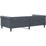 Dnevni krevet tamnosivi 100 x 200 cm baršunasti | shoptok.hr