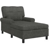  Ležaljka s jastukom Crna 91 x 157 x 91 cm Antikni PU | shoptok.hr