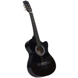 vidaXL Klasična gitara Western s prorezom i 6 žica crna 38 " Cijene