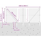  Heksagonalna ograda s stubom 25 x 1,4 m Čelik premazan PVC-om | shoptok.hr