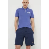 Ea7 Emporio Armani Kratke hlače moški, mornarsko modra barva