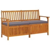  Klop za shranjevanje z blazino 148 cm trden akacijev les, (20661391) Cene
