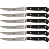 Adhoc Glossy Black Steak Set 6-pcs. serrated