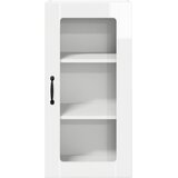  Zidni stakleni ormarić 2 pcs Visoki sjaj bijela 40 x 31 x 80 cm | shoptok.hr