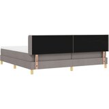  Boxspring - Krevet s oprugama s madracem Sivo-smeđa 200 x 200 cm tkanina | shoptok.hr