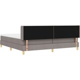  Postelja z vzmetnico z vzmetnico Taupe 200 x 200 cm Poliester, (5000127583) | Shoptok.si