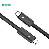  Data kabl Coteci Thunderbolt 87315 40Gbps 100W 8k PD Type C na Type C crni 1m Cene